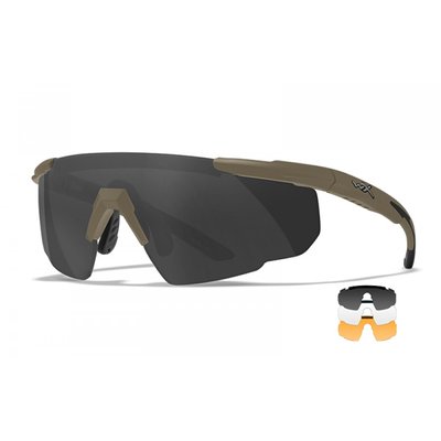 Тактичні захисні окуляри Wiley X 308T Saber Advanced 3в1 308T фото